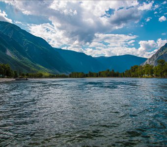 Переправа через реку Чулышман