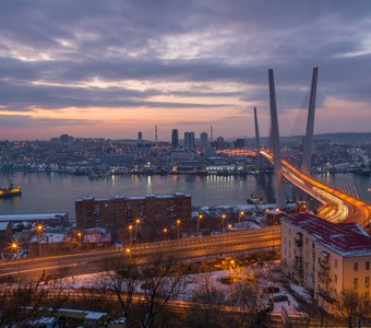 Зимнее утро Владивостока