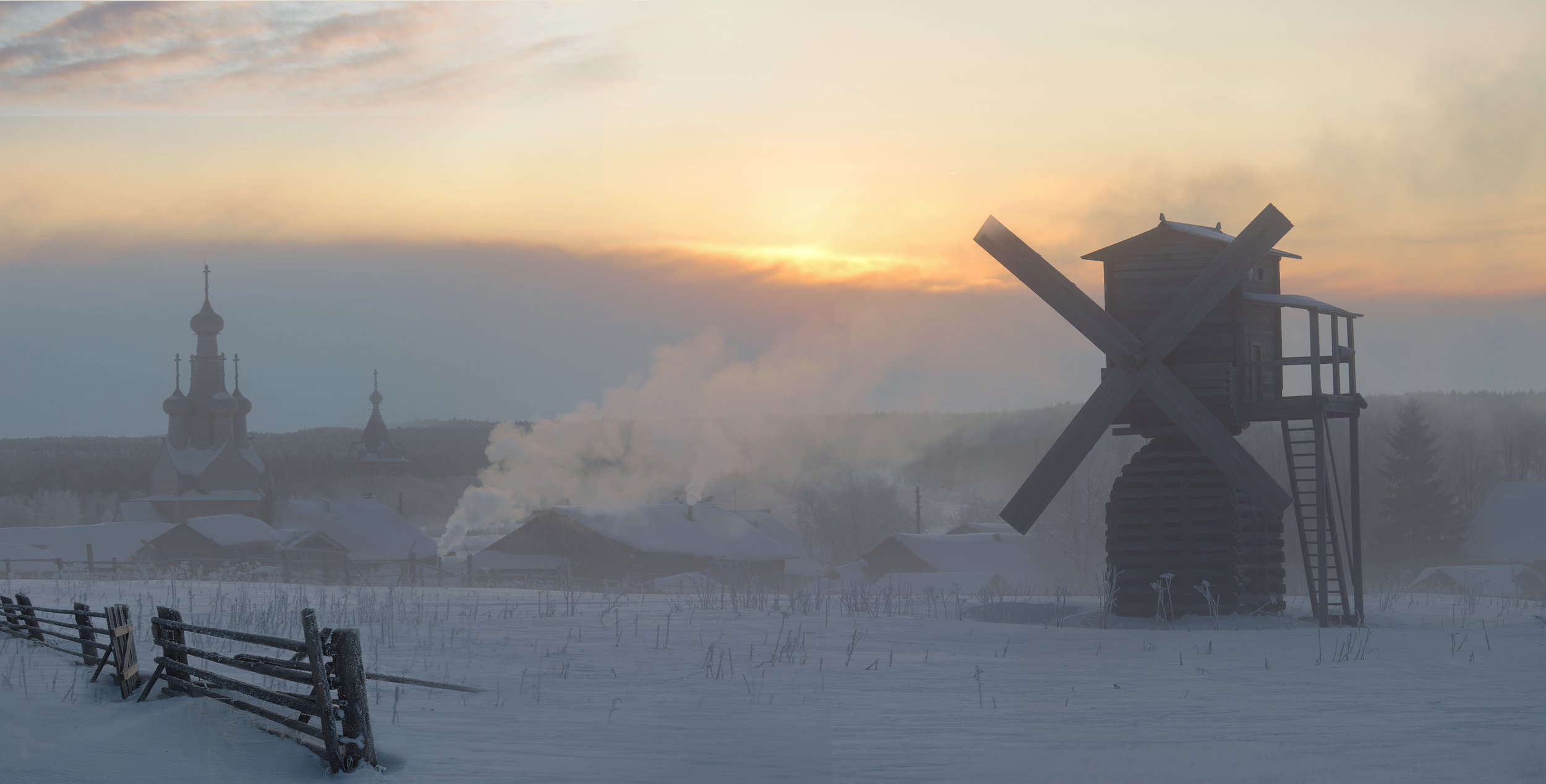 Морозным вечером