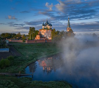 Безмятежное утро в деревне Дунилово