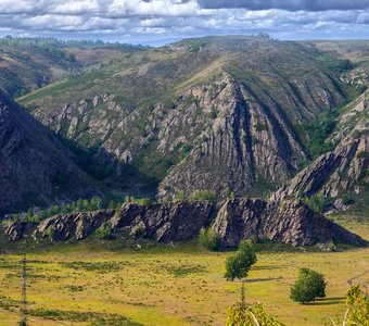 Янтышевское плато в окружении скал, Башкортостан