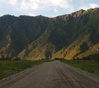 Дорога в горы Алтая