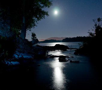Лунная ночь на Катуни.