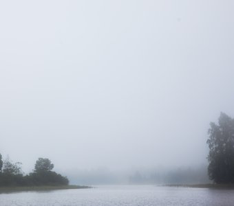 утро таяло в тумане