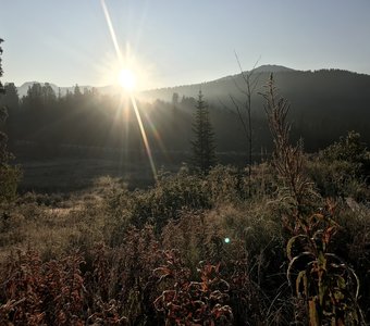 Утро в горах