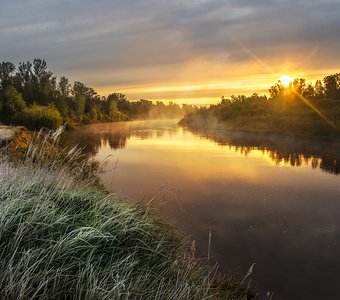 Утро на реке Кильмезь.