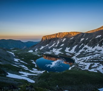 Турье озеро на закате