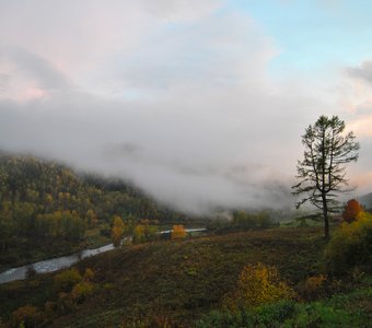 Осеннее утро в горах
