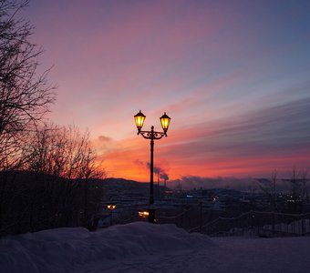 Закат на Кольском... Мурманск.