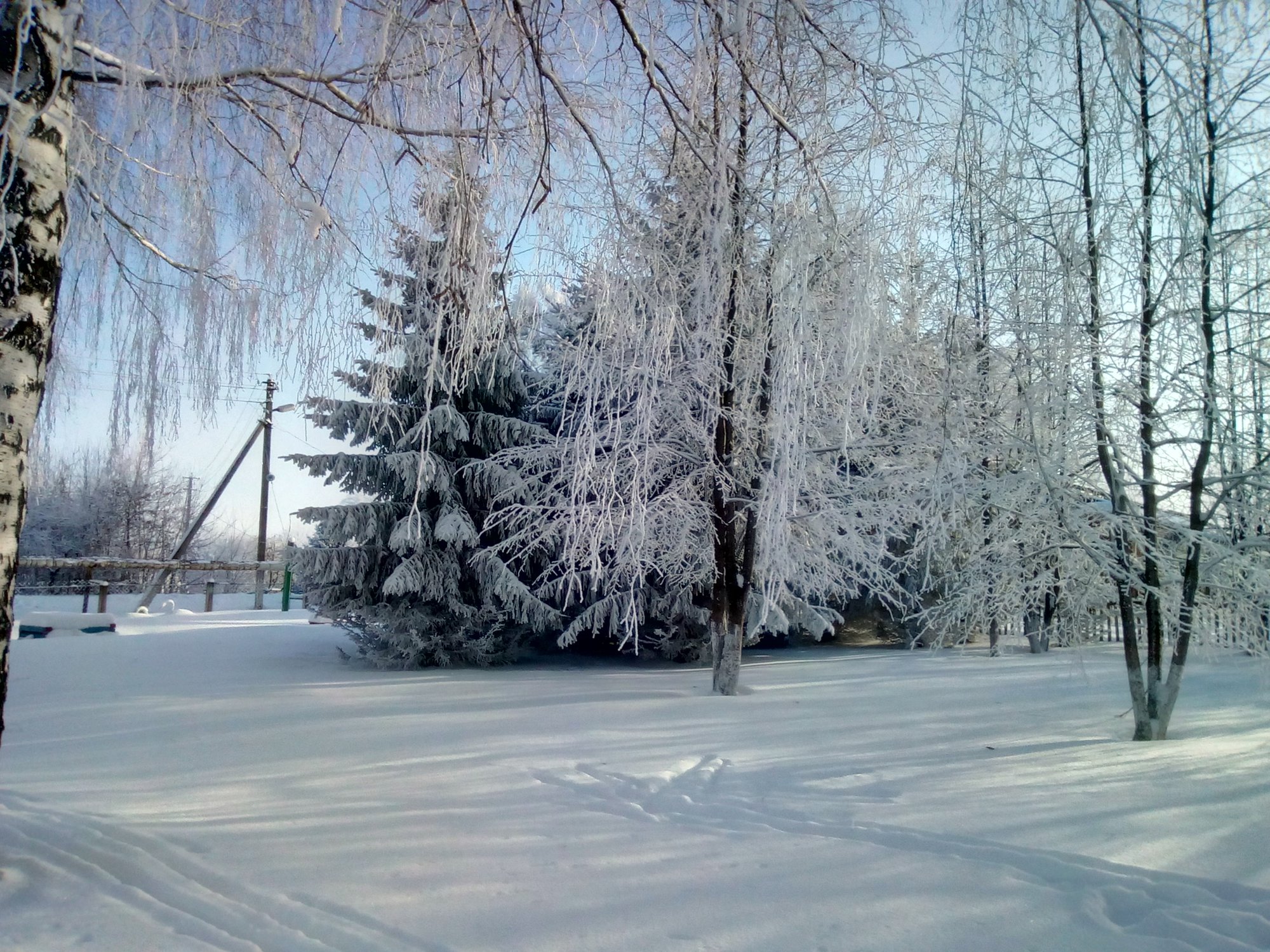 Зимняя сказка в селе