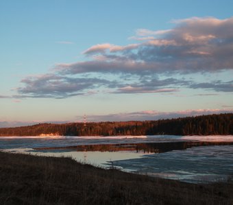 Река Кутамыш. Лед тронулся