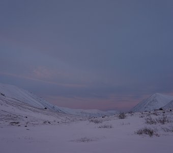 Полярная ночь в Хибинах.