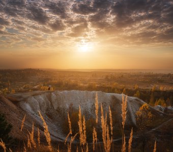 Осенний закат в «Белом колодце»