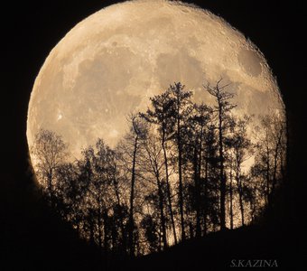 Восход убывающей Луны от 03.10.2020.