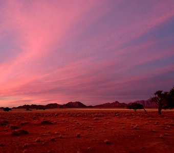 Закат в пустыне Намиб