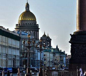 Исаакиевский собор. Вид с Дворцовой площади