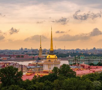 Величественный Санкт-Петербург. Вид с колоннады Исаакиевского собора