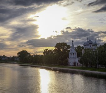 Закат над рекой Вологда