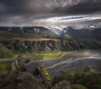 На земле Тора - ледник Eyjafjallajokull
