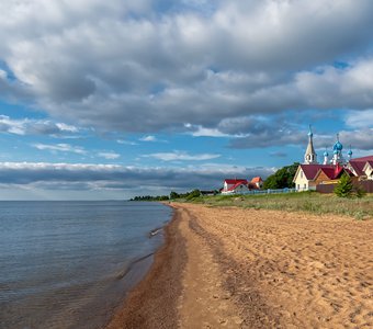 Летний берег на Чудском озере