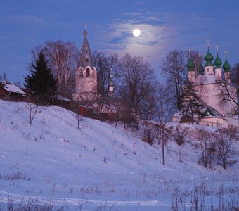 Сумерки в Архангельском в полнолуние