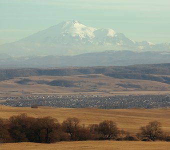 Эльбрус зимой.