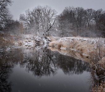 Снег  и вода