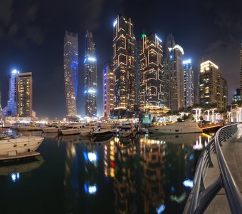 Огни вечернего Дубая