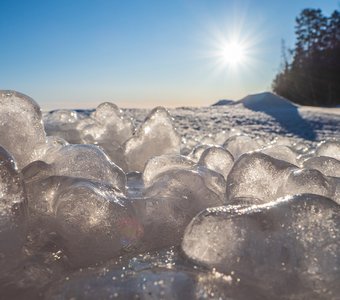 Ледяной хрусталь Онежского озера