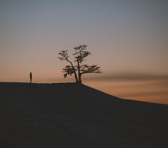 Закат на Ольхоне