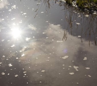 Skys reflection in the water