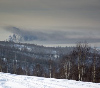 облако пепла и сажи