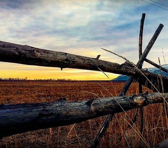 Бурятия. Закат.