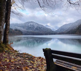 Уютная остановка на озере Alpsee