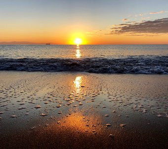 Восход солнца на острове Родос, Греция