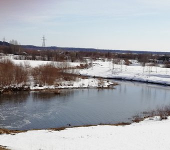 п. Пудем, на дамбе