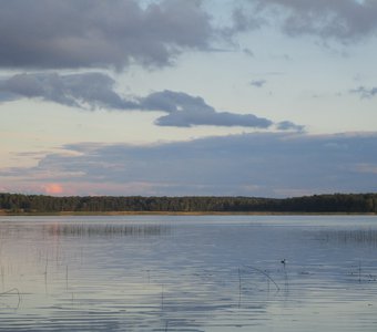 Закат на озере Сунукль