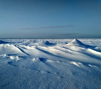 Беломорские снежные дюны