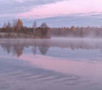 "В розово-сиреневые тонах"