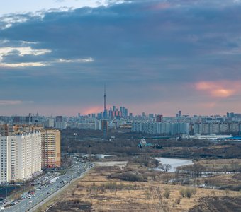 Оттенки Москвы на закате