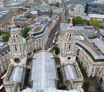 Лондон с высоты собора святого Павла.
