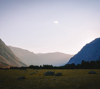 закат в горах