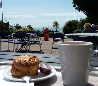 Cup of tea on the beach