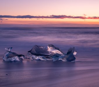 Бриллиантовый пляж Брейдамеркурсандур (Исландия)