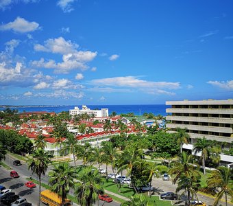 Вид из окна офиса в Гаване