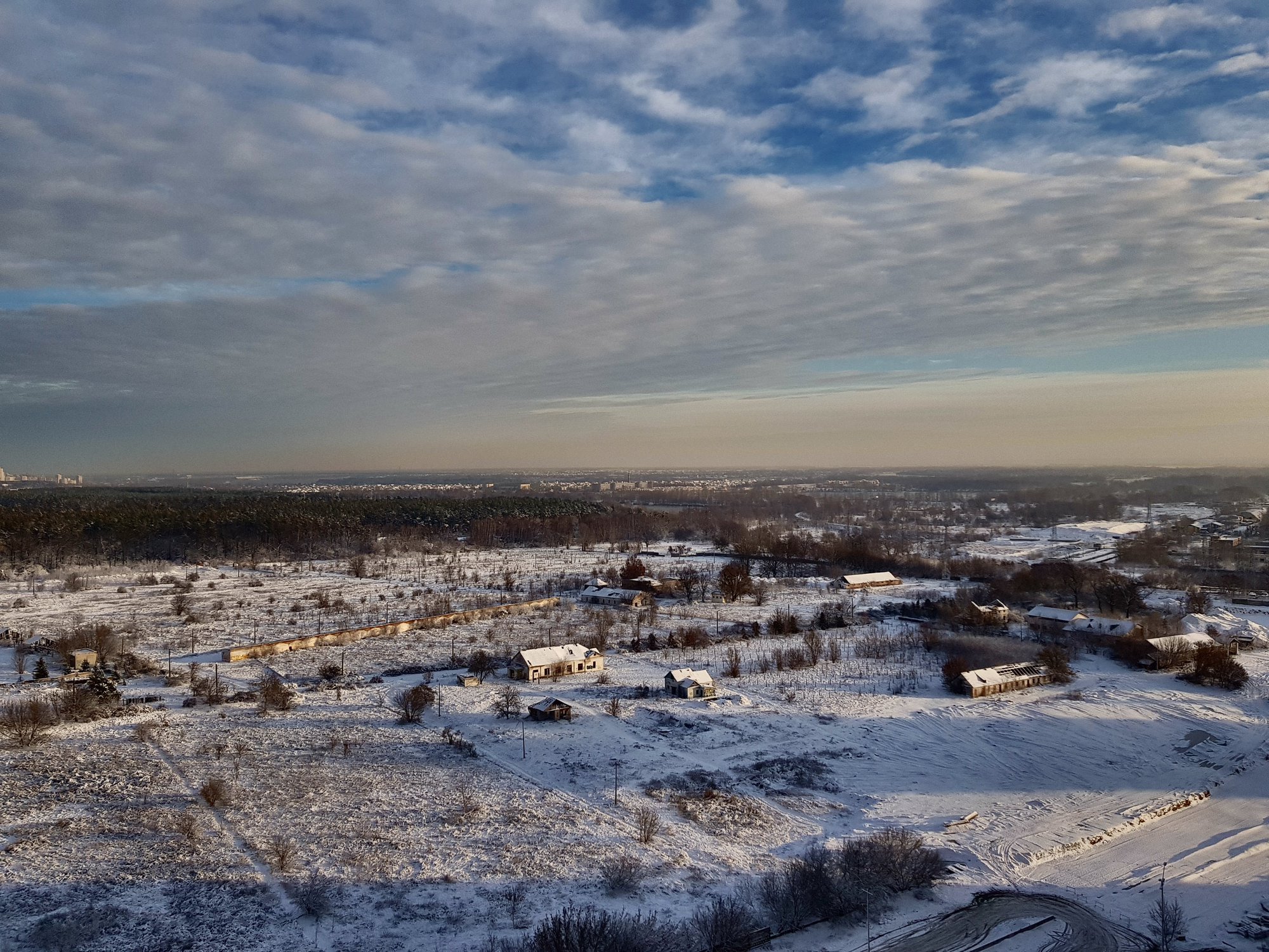 Зимний восход солнца на окраине Киева — Фото №1333127