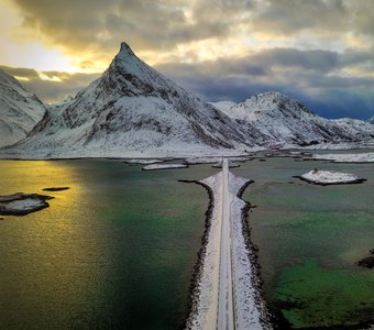 Закат на Лофотенских островах