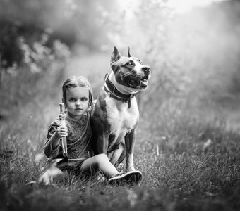 Девочка и ее собака