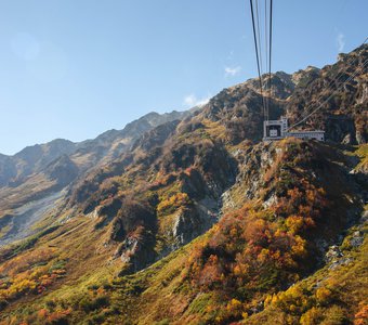 Канатная дорога в Японских Альпах