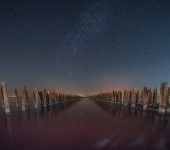 Ночь на озере Сасык-Сиваш
